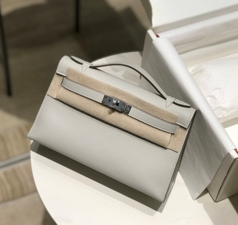 Kelly I Mini 22cm-Swift Leather(10 Craie)-013