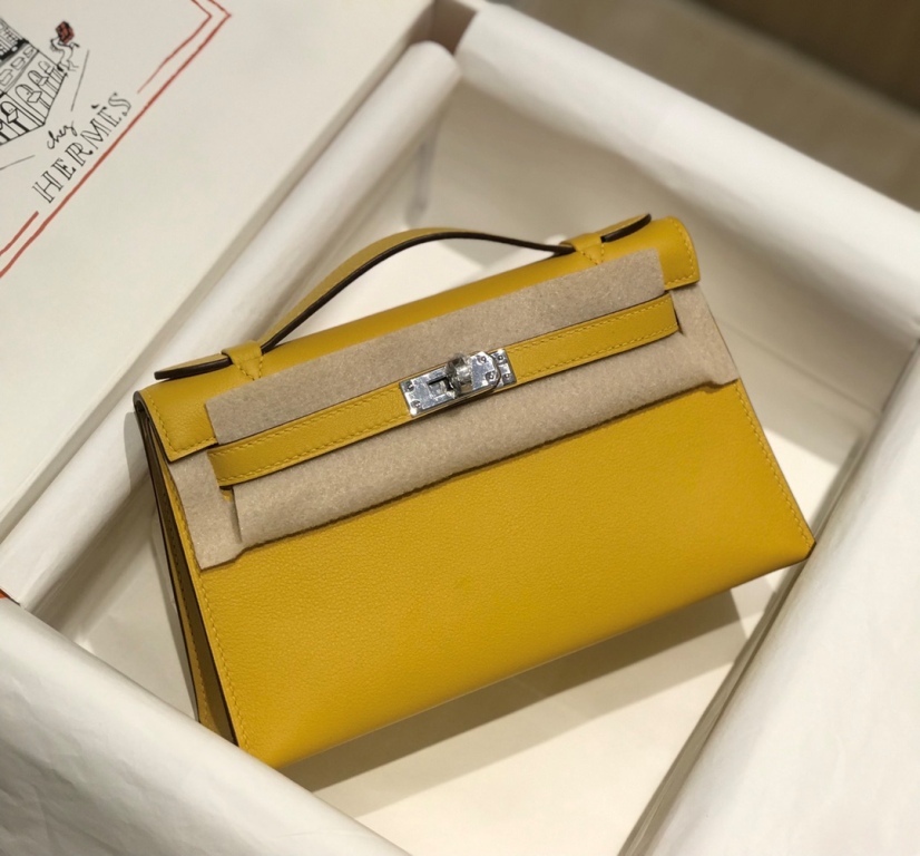 Kelly I Mini 22cm-Swift Leather(9DJaune Ambre)-006