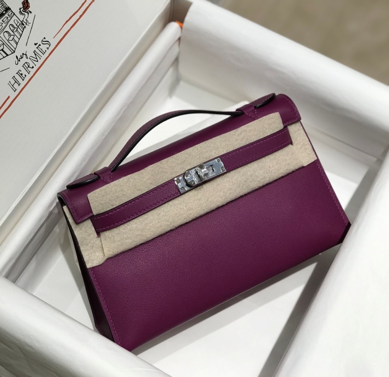 Kelly I Mini 22cm-Swift Leather(anemone purple)-009