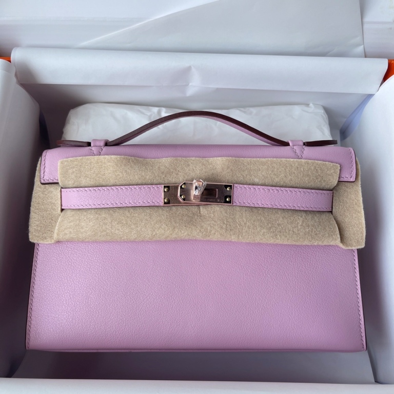 Kelly I Mini 22cm-Swift Leather(mallow purple)-018