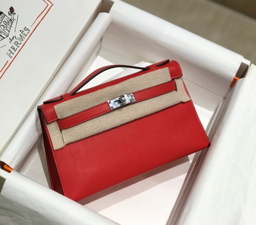 Kelly I Mini 22cm-Swift Leather(true red)-015