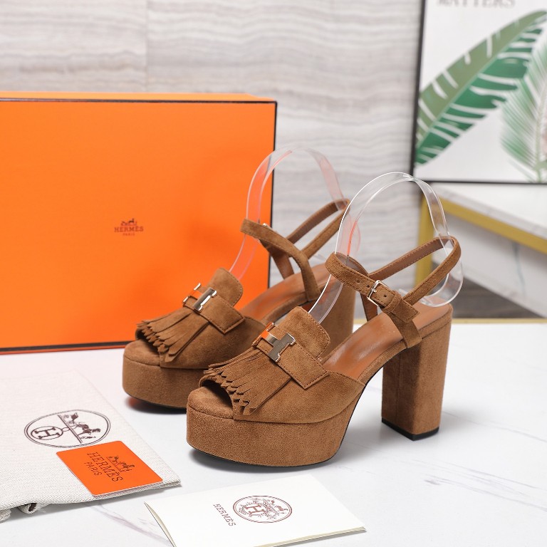 Hermes Heeled Sandals(w)-023
