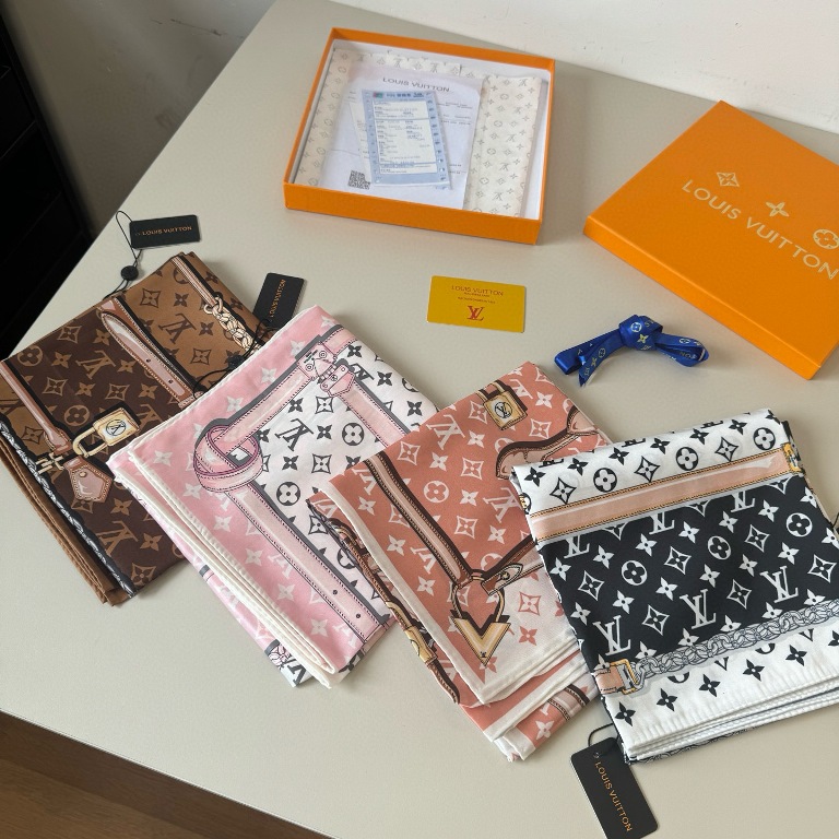 LV Single-Sided Silk Scarf-113