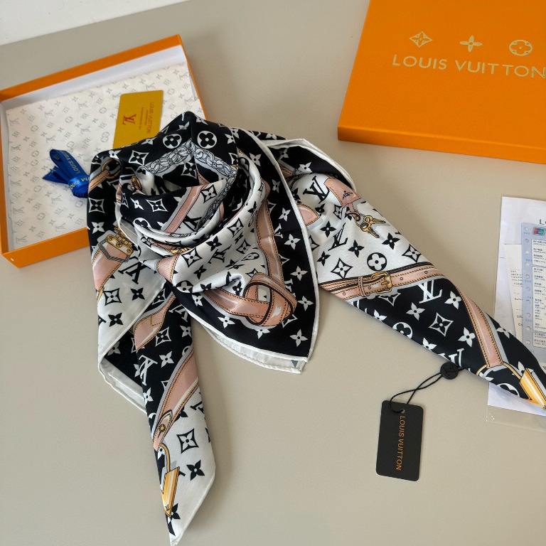 LV Single-Sided Silk Scarf-111