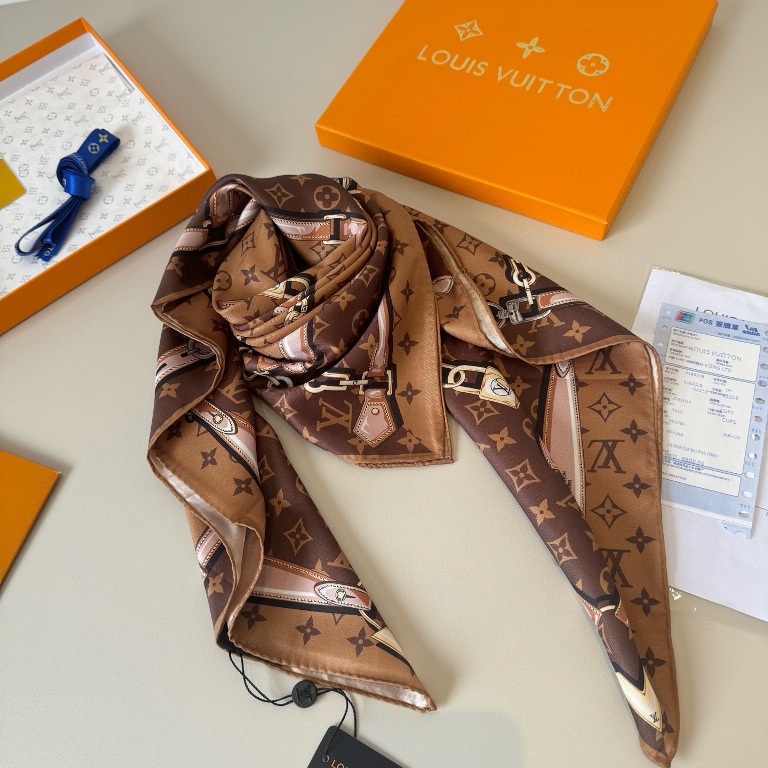 LV Single-Sided Silk Scarf-104