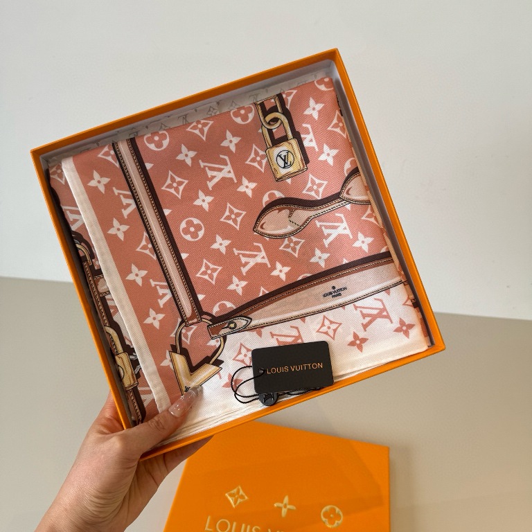 LV Single-Sided Silk Scarf-103