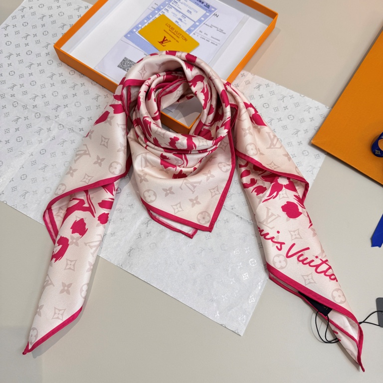 LV Single-Sided Silk Scarf-097