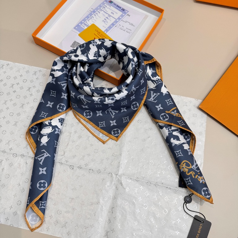 LV Single-Sided Silk Scarf-092