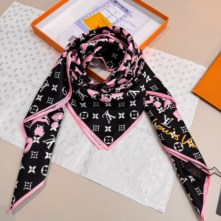 LV Single-Sided Silk Scarf-089