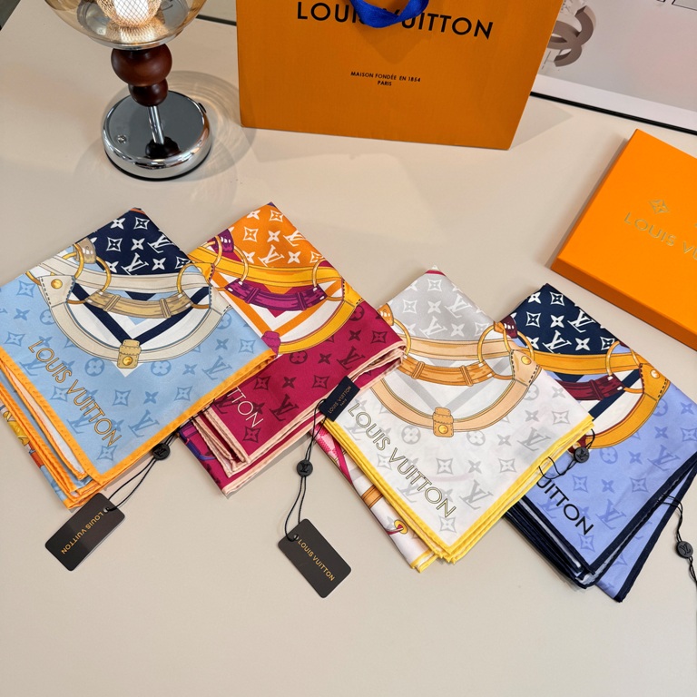 LV Single-Sided Silk Scarf-087