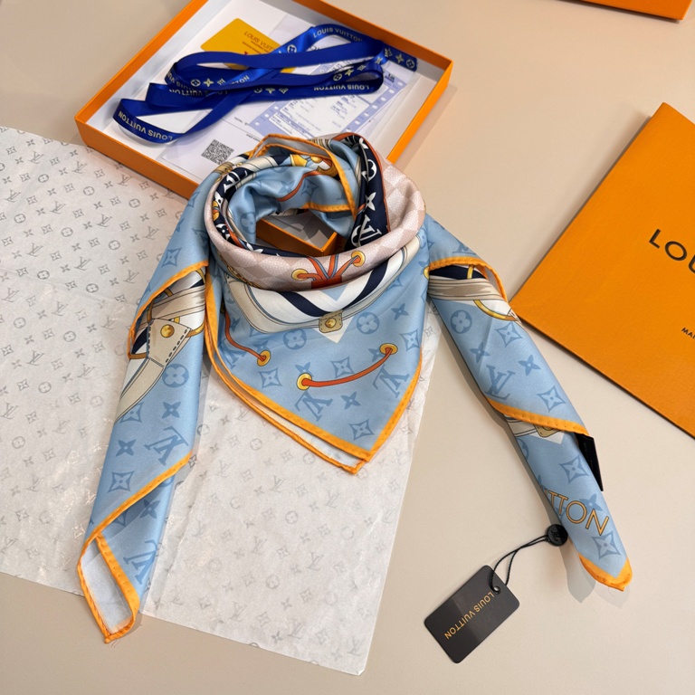 LV Single-Sided Silk Scarf-085