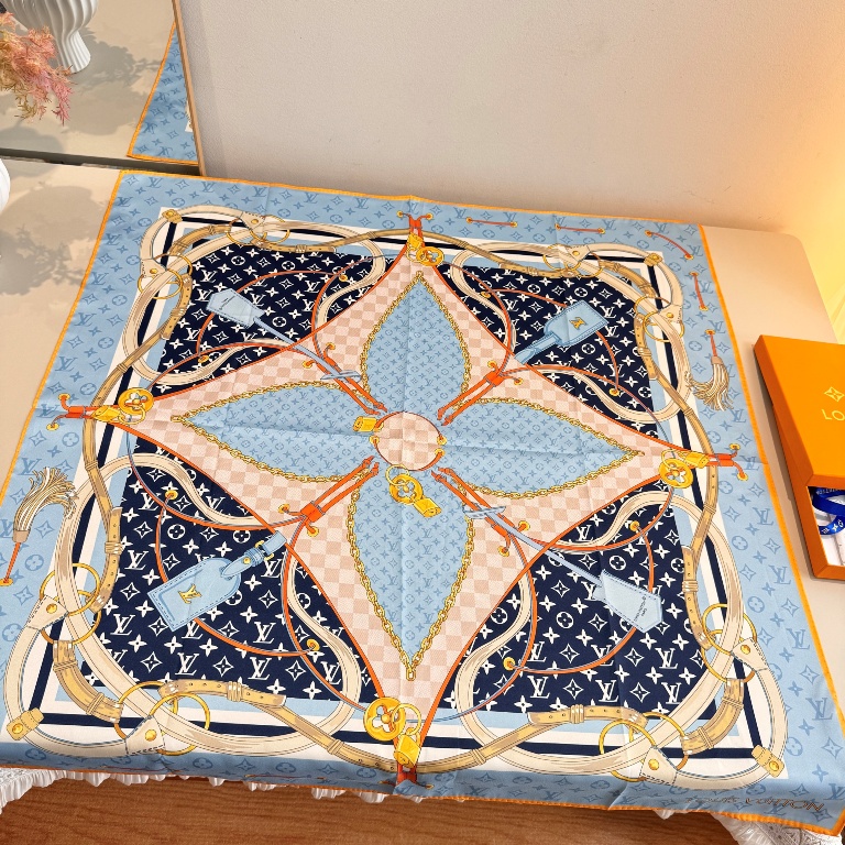 LV Single-Sided Silk Scarf-084