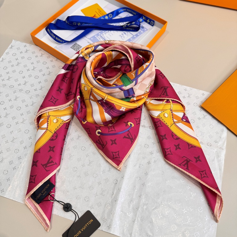 LV Single-Sided Silk Scarf-083