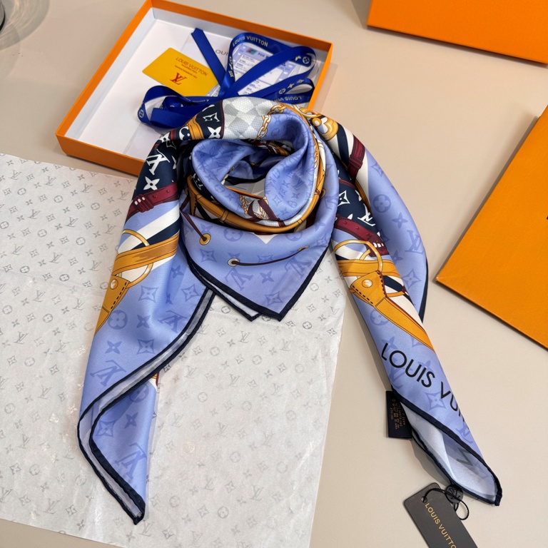 LV Single-Sided Silk Scarf-079