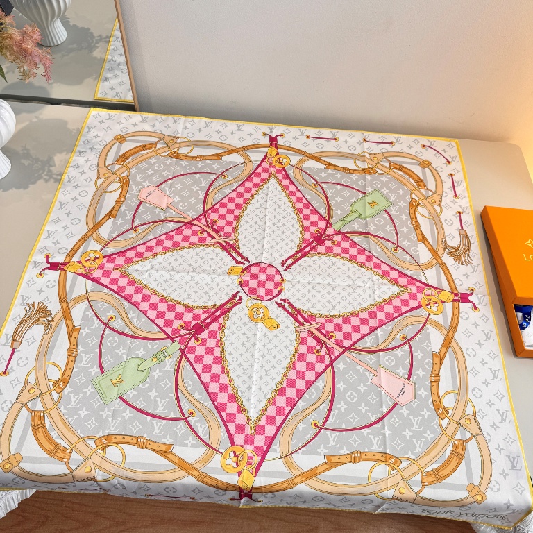 LV Single-Sided Silk Scarf-075