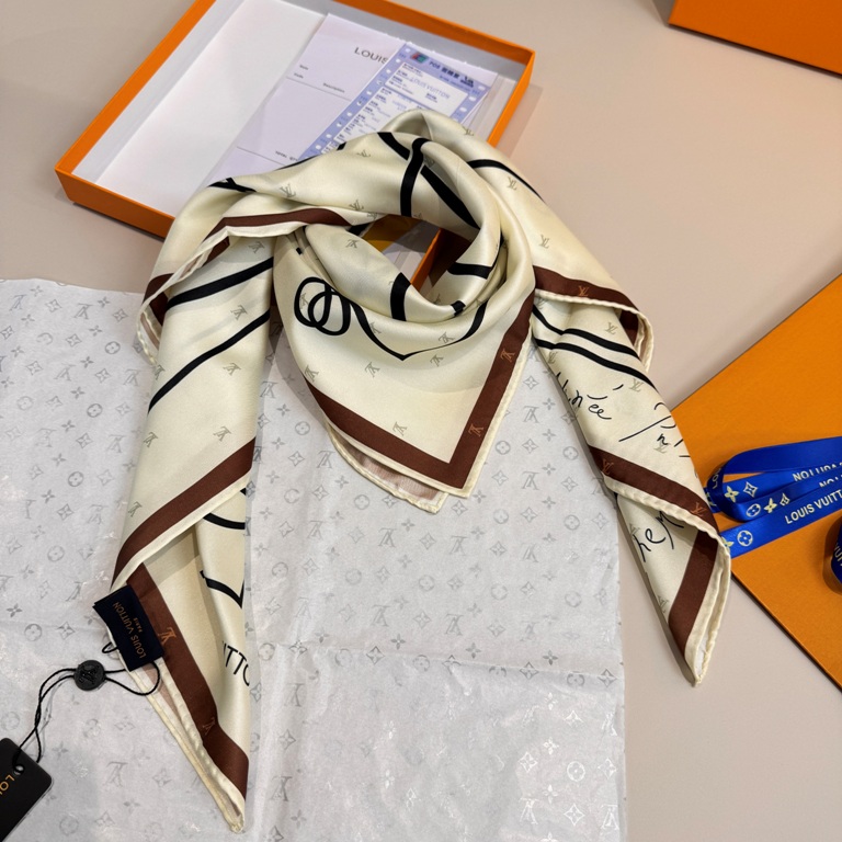 LV Single-Sided Silk Scarf-070