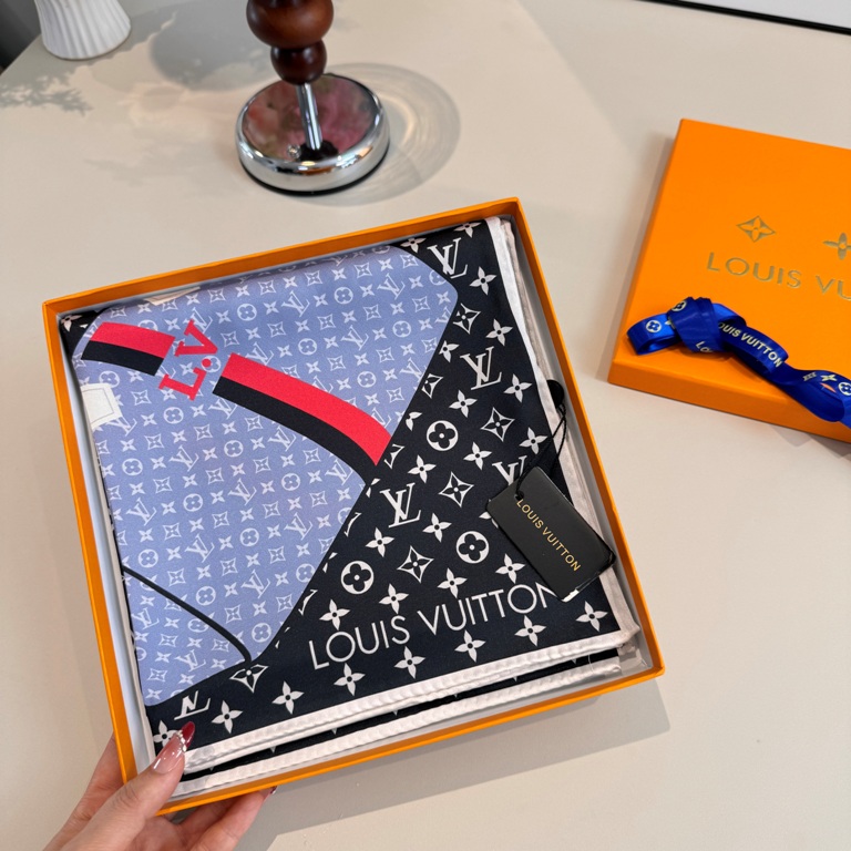 LV Single-Sided Silk Scarf-066