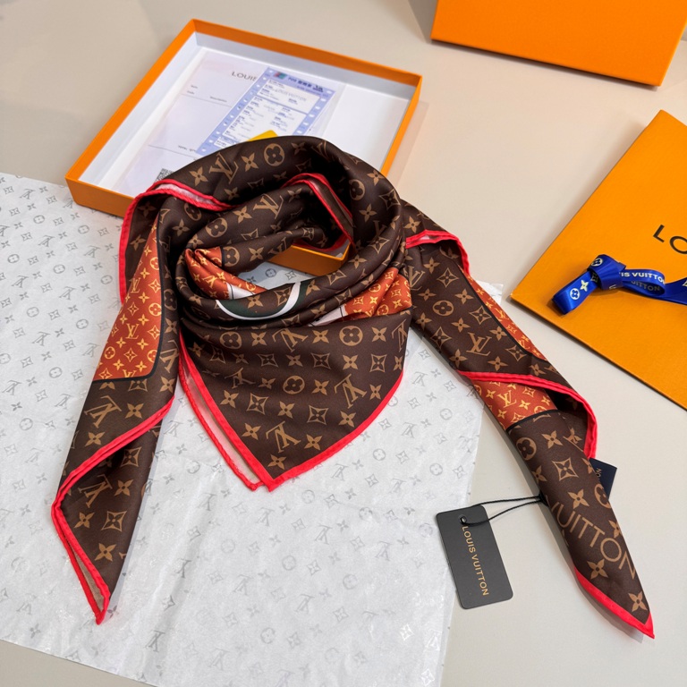 LV Single-Sided Silk Scarf-062