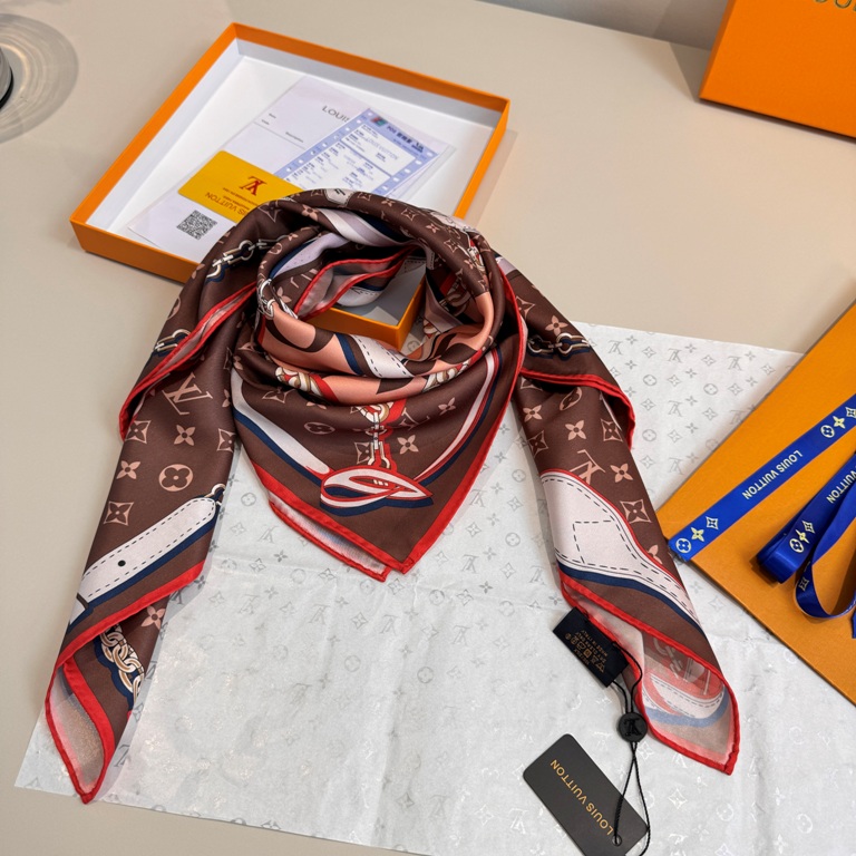 LV Single-Sided Silk Scarf-055