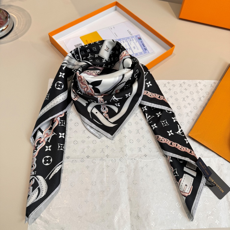 LV Single-Sided Silk Scarf-052