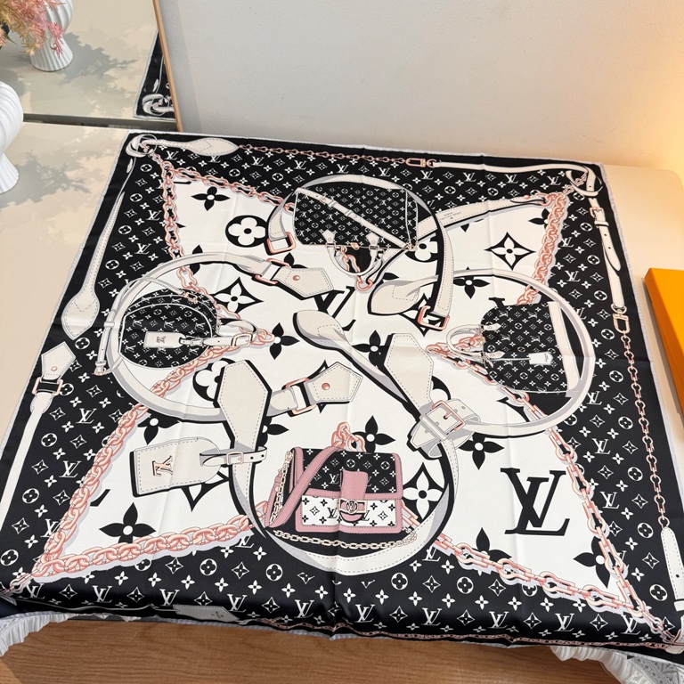 LV Single-Sided Silk Scarf-051