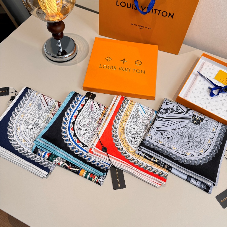 LV Single-Sided Silk Scarf-047