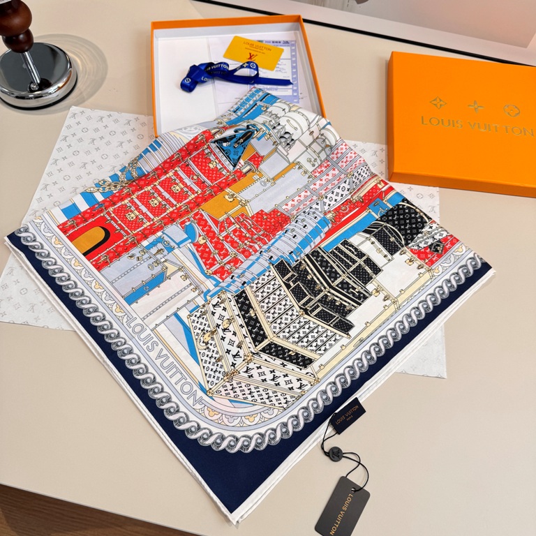 LV Single-Sided Silk Scarf-046