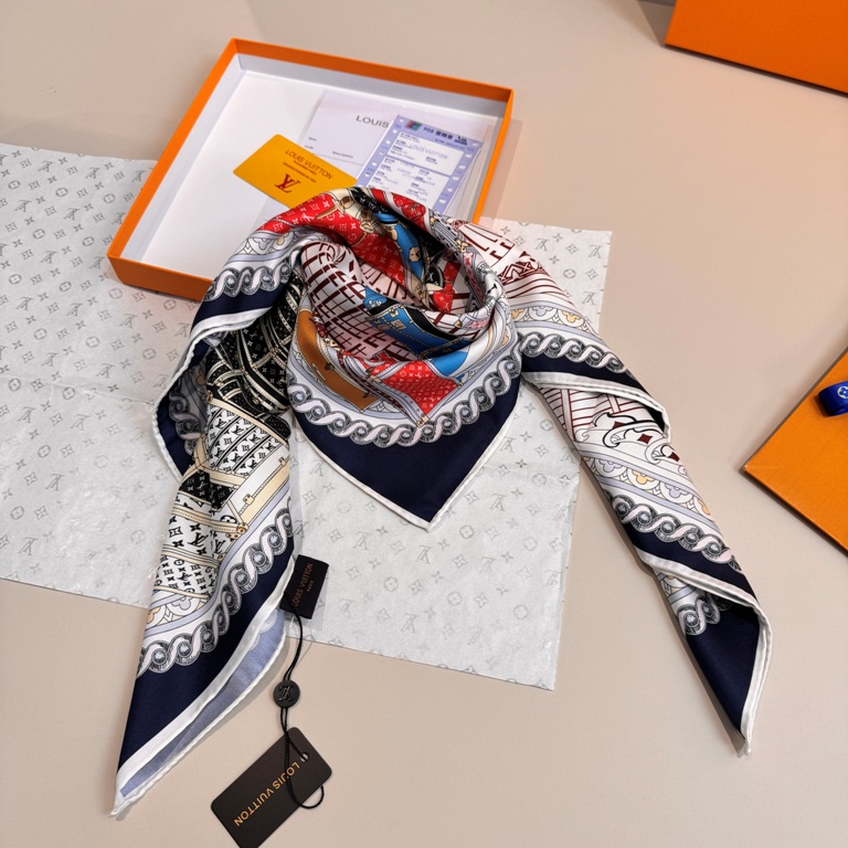 LV Single-Sided Silk Scarf-045