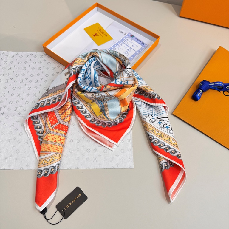 LV Single-Sided Silk Scarf-042