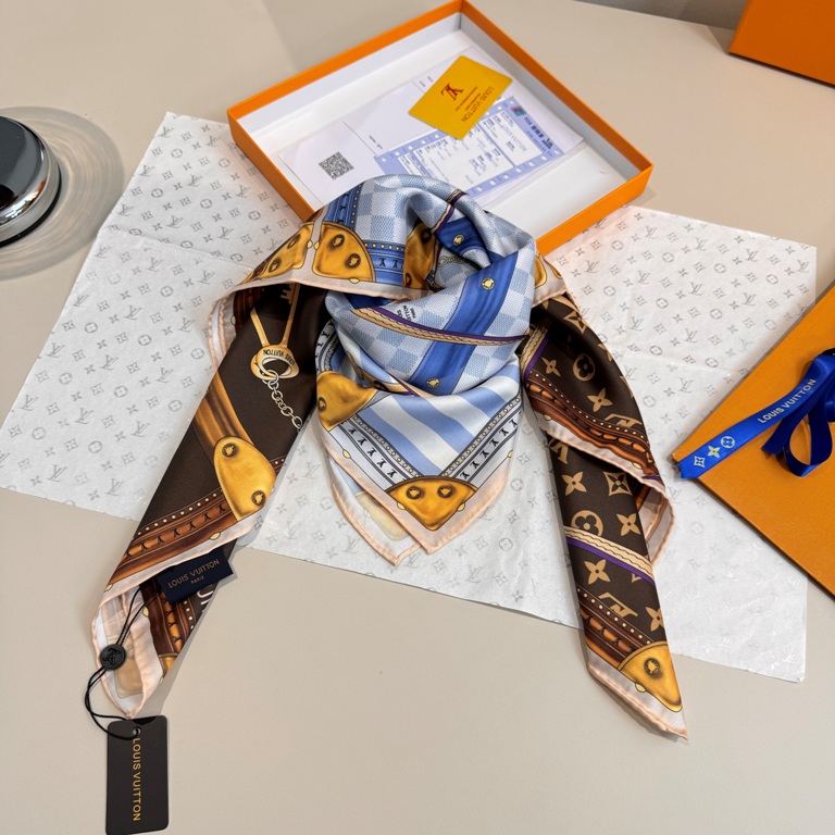 LV Single-Sided Silk Scarf-032