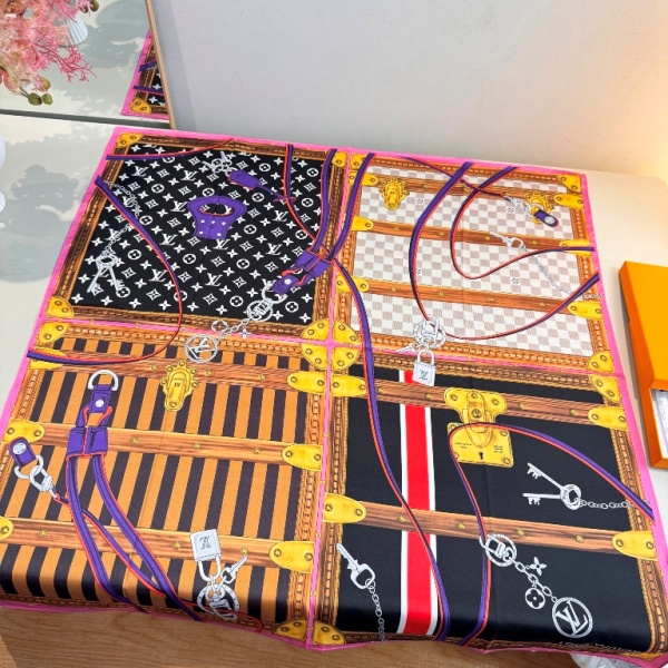 LV Single-Sided Silk Scarf-028