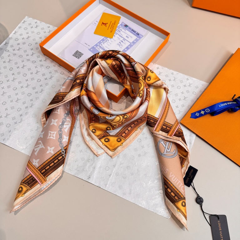LV Single-Sided Silk Scarf-026