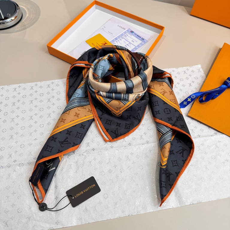 LV Single-Sided Silk Scarf-022