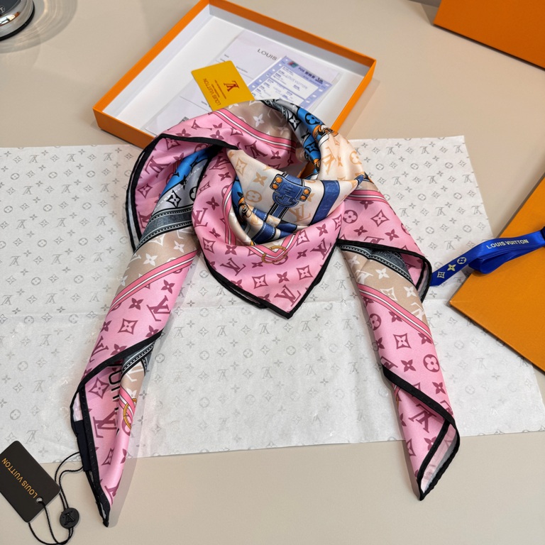 LV Single-Sided Silk Scarf-019