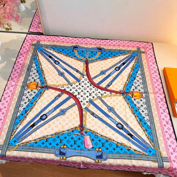 LV Single-Sided Silk Scarf-018