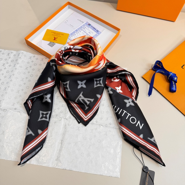 LV Single-Sided Silk Scarf-015