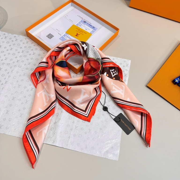 LV Single-Sided Silk Scarf-009