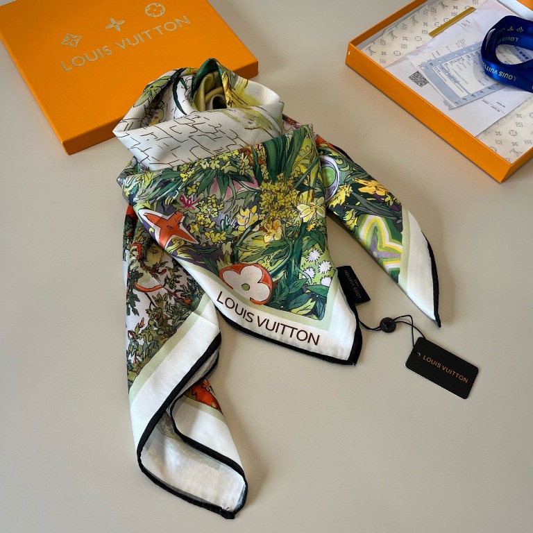 LV Single-Sided Silk Scarf-002