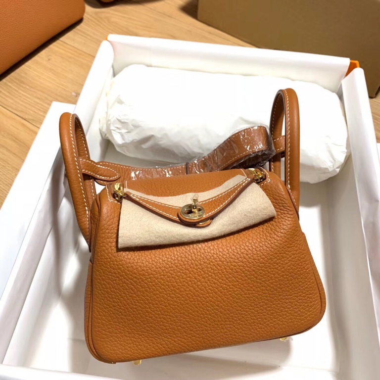 Lindy Mini 19cm-Clemence Leather(37 Gold)-005