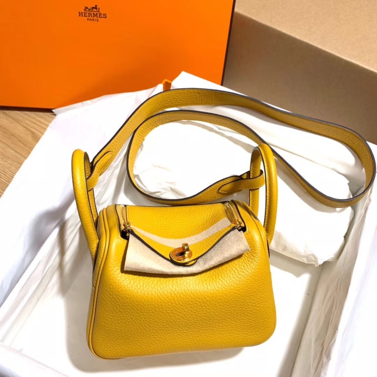 Lindy Mini 19cm-Clemence Leather(9DJaune Ambre)-008