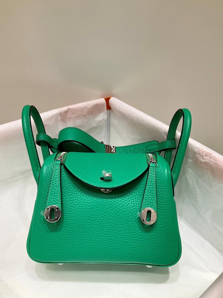 Lindy Mini 19cm-Clemence Leather(imperial green)-013