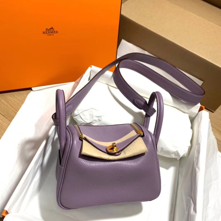 Lindy Mini 19cm-Clemence Leather(taro purple)-002