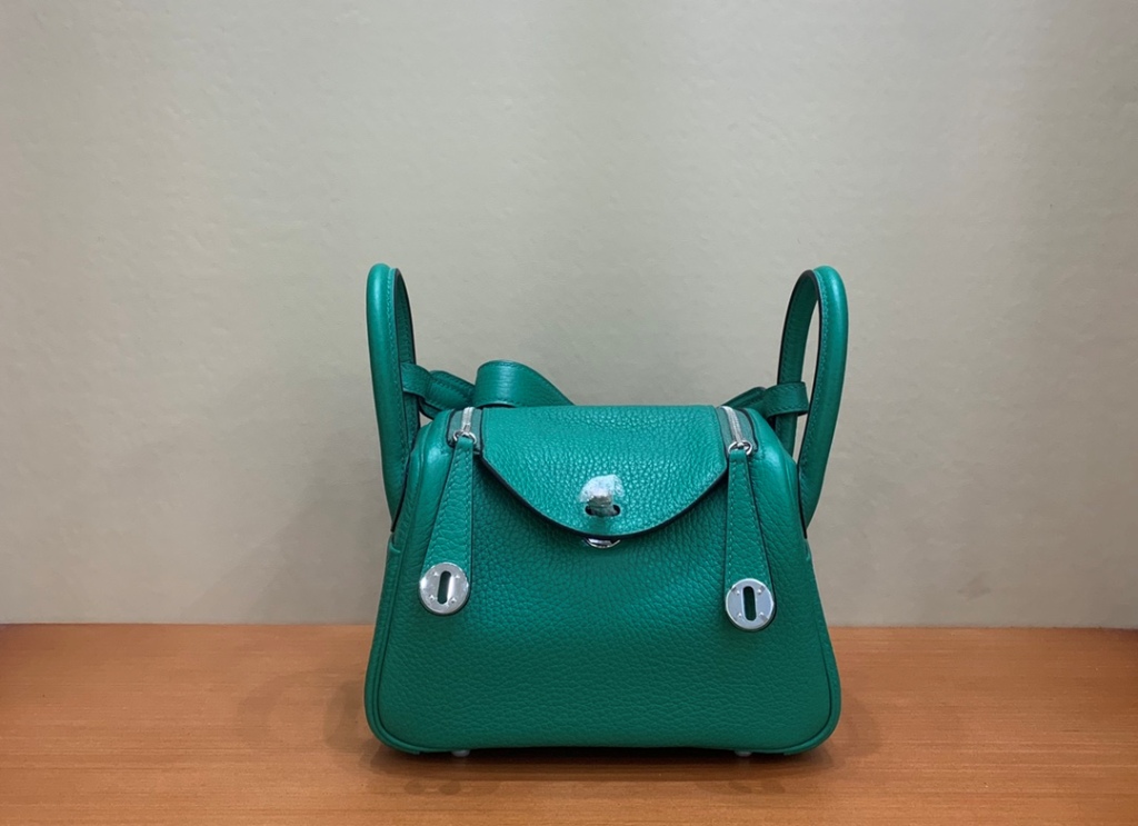 Lindy Mini 19cm-Clemence Leather(velvet green)-001