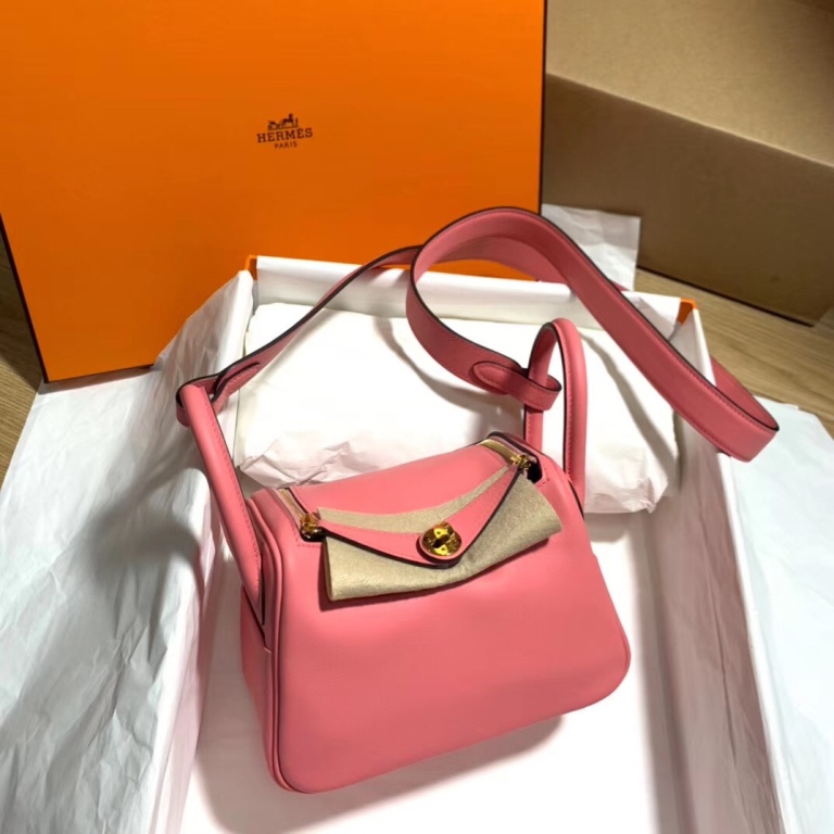 Lindy Mini 19cm-Swift Leather(U5 Rose Lipstick)-004