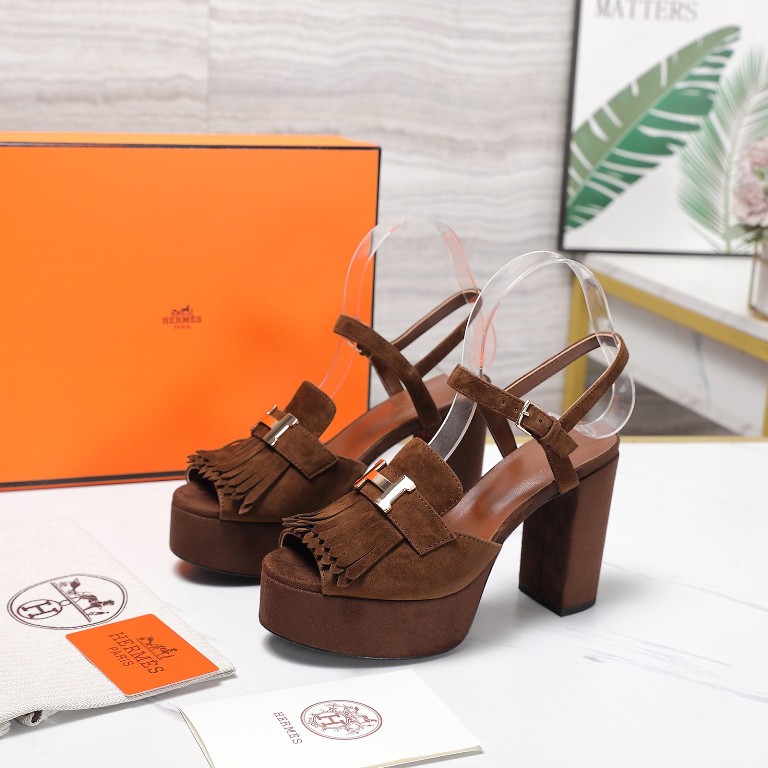 Hermes Heeled Sandals(w)-021