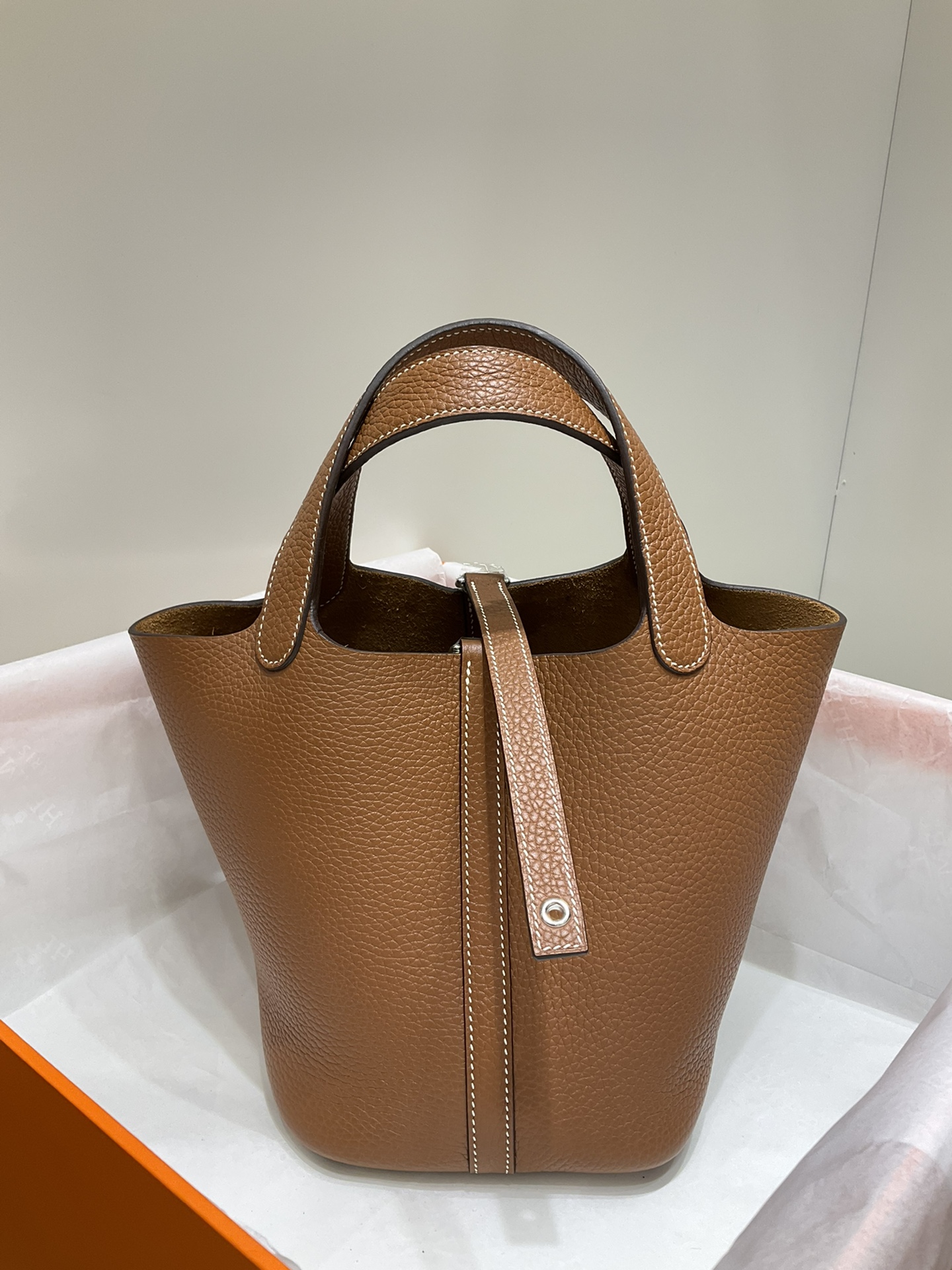 Picotin Lock 18cm-TC Leather(37 Gold)-003