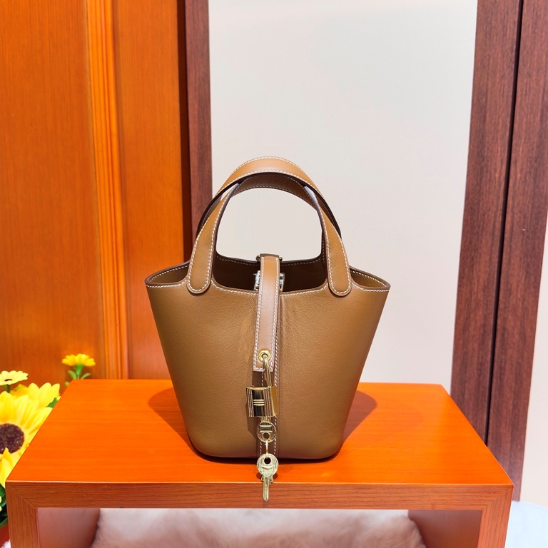 Picotin Lock Mini 14-Swift Leather(37 Gold)-002