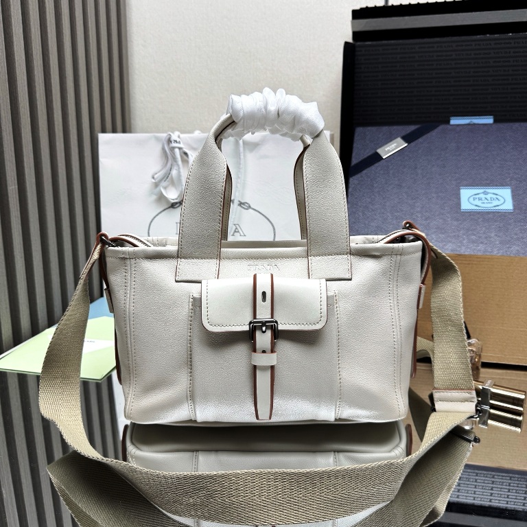 Prada Route Leather Bag|28cm-003