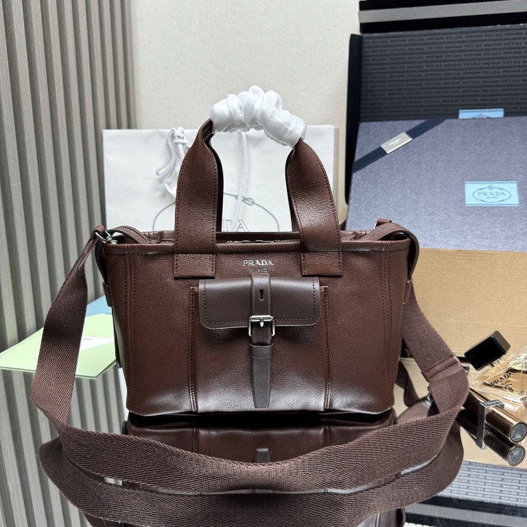 Prada Route Leather Bag|28cm-002