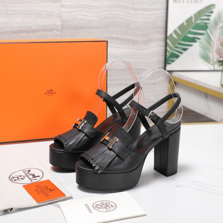 Hermes Heeled Sandals(w)-019